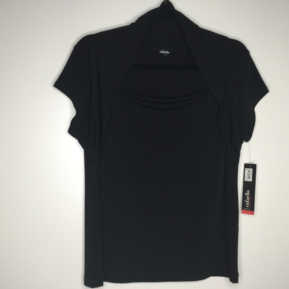Rafaella Petite Top Black Size Large - Picture 6 of 6